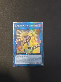 RA01-EN043 Knightmare Unicorn Alt Art Collector's Rare 1st Edition YuGiOh - Image 1