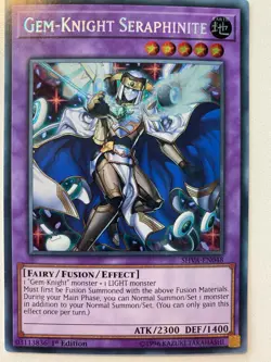 Yugioh Gem-Knight Seraphinite SHVA-EN048 Secret Rare NM - Image 1