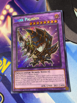 Dark Paladin BLMM-EN008 SECRET RARE Near Mint 1st Edition YUGIOH - CHIBI Artwork - Image 1