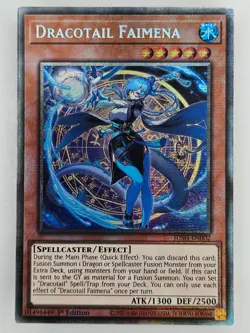 Yu Gi Oh - JUSH-EN002 Dracotail Faimena - Starlight Rare - Image 1