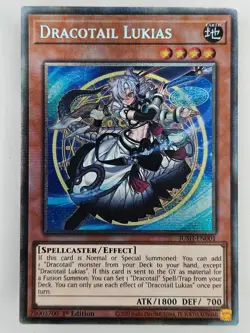 Yu Gi Oh - JUSH-EN001 Dracotail Lukias - Starlight Rare - Image 1