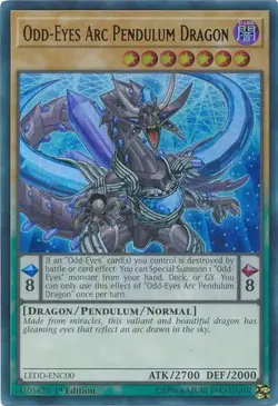 Odd-Eyes Arc Pendulum Dragon - LEDD-ENC00 - Ultra Rare 1st Edition PL - Image 1