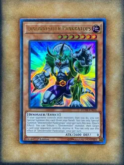 Yugioh Dinowrestler Pankratops DUDE-EN036 Ultra Rare 1st Ed NM - Image 1