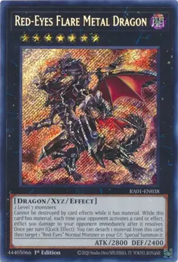 Red-Eyes Flare Metal Dragon - RA01-EN038 - Secret Rare - Yugioh - Image 1