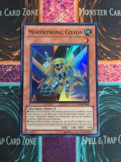 Yu-Gi-Oh! Morphtronic Celfon TU03-EN003 Unlimited Super Rare NM - Image 1