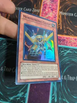 Yu-Gi-Oh! Morphtronic Celfon TU03-EN003 Unlimited Super Rare NM - Image 2