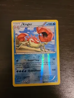 Pokemon TCG Krabby Kingler 13/14/119 Phantom Forces Reverse Holo Card XY NM - Image 1
