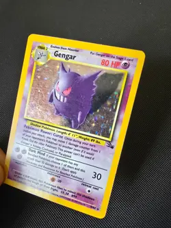 Pokemon WOTC Card - Gengar - Fossil Set - Holo Rare - 5/62 - MP - Image 4