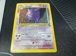 Pokemon WOTC Card - Gengar - Fossil Set - Holo Rare - 5/62 - MP - Image 4