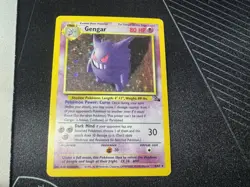 Pokemon WOTC Card - Gengar - Fossil Set - Holo Rare - 5/62 - MP - Image 5