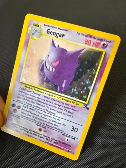 Pokemon WOTC Card - Gengar - Fossil Set - Holo Rare - 5/62 - LP-MP - Image 3