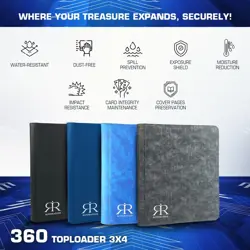 Toploader Binder | Holds 360 Toploaders | 9 Pocket Top Loader Card Storage wi... - Image 4