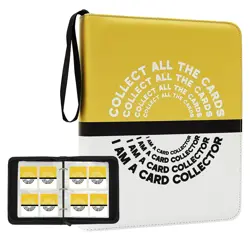 Trading Card Binder with 4 Pocket Pages, Top Loading 400 Pockets card collect... - Image 1