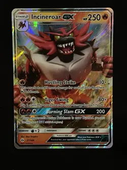 INCINEROAR GX 27/149 SUN & MOON BASE SET ULTRA TRADE HOLO POKEMON CARD MINT - Image 1