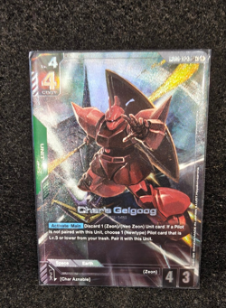 Gundam Card Game - Char's Gelgoog (LR+) - Newtype Rising (GD01) - Image 1