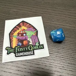 Final Fantasy Magic the Gathering MTG Blue Gem d10 Dice Die - Image 2