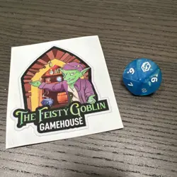 Final Fantasy Magic the Gathering MTG Blue Gem d10 Dice Die - Image 3