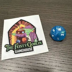 Final Fantasy Magic the Gathering MTG Blue Gem d10 Dice Die - Image 4