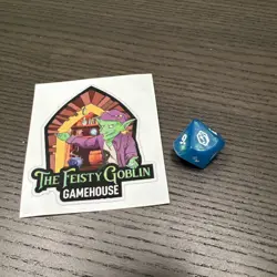 Final Fantasy Magic the Gathering MTG Blue Gem d10 Dice Die - Image 5