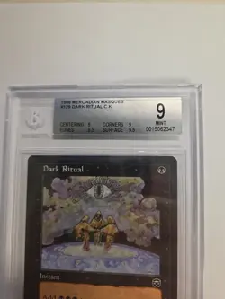 Magic the Gathering - Mercadian Masques Dark Ritual 1999 Graded BGS Mint 9 MTG - Image 2