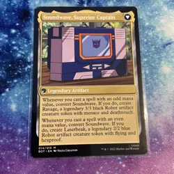 Soundwave, Sonic Spy Soundwave, Superior Captain (REGULAR) x1 - MTG - Image 2