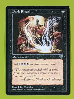 Dark Ritual x1 Mirage 1x Magic the Gathering MTG - Image 1