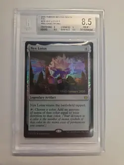 2020 Magic the Gathering Theros NYX LOTUS FOIL PRERELEASE BGS 8.5 MTG NM - Image 1