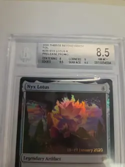 2020 Magic the Gathering Theros NYX LOTUS FOIL PRERELEASE BGS 8.5 MTG NM - Image 2