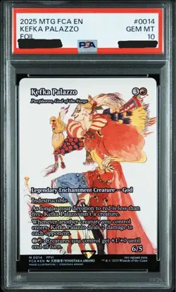 PSA 10 MTG Final Fantasy Kefka Palazzo EN Foil Yoshitaka Amano FCA FFVI 2025 - Image 1