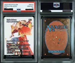 PSA 10 MTG Final Fantasy Kefka Palazzo EN Foil Yoshitaka Amano FCA FFVI 2025 - Image 3