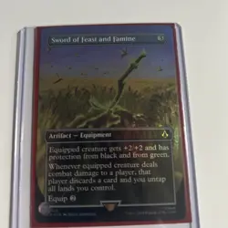 Sword of Feast and Famine (Borderless) (FOIL) - UB: Assassin's Creed NM MTG - Image 1