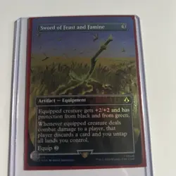 Sword of Feast and Famine (Borderless) (FOIL) - UB: Assassin's Creed NM MTG - Image 2