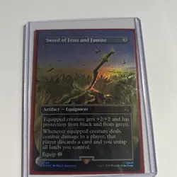 Sword of Feast and Famine (Borderless) (FOIL) - UB: Assassin's Creed NM MTG - Image 3