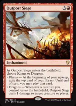 Outpost Siege - Light Play MTG Commander 2017 - Image 1