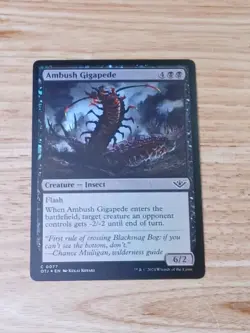 MTG Foil Ambush Gigapede Outlaws of Thunder Junction NM - Image 1