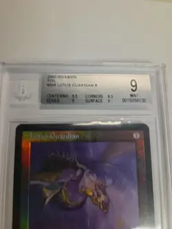 Mtg Lotus Guardian Foil MINT!! Invasion Dragon Vintage BGS 9 Magic The Gathering - Image 2