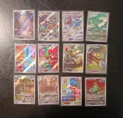 Lot of 12 AR Japanese Pokemon Cards, Full Set Art Rare Sv5M Cyber Judge - Image 1