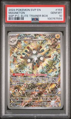 Magneton 159 Pokemon Center PSA 10 Promo SVP EN Surging Sparks PC Stamped 2024 - Image 1