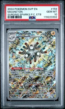 Magneton 159 Pokemon Center PSA 10 Promo SVP EN Surging Sparks PC Stamped 2024 - Image 1
