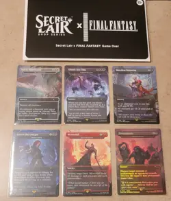 MTG Final Fantasy Secret Lair Game Over Nonfoil OPENED English With Bonus Card - Image 1
