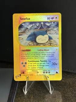 Snorlax Skyridge Reverse Holo Pokemon 100/144 HP - Image 1