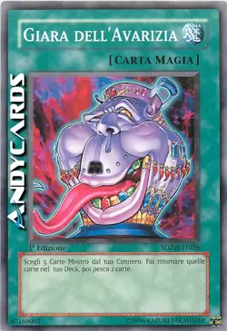GIARA DELL'AVARIZIA • (Pot Of Avarice) • Comune • SDZW IT026 • 1Ed • Yugioh! - Image 1