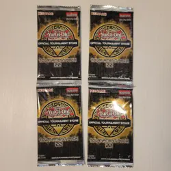 YuGiOh TCG OTS 22 Lot of 4 Sealed Tournament Packs Konami Trading Card Game - Image 1