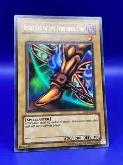 Yugioh! Right Leg of the Forbidden One LOB-EN120 Ultra Rare Unlimited LP- - Image 3