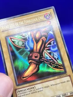 Yugioh! Right Leg of the Forbidden One LOB-EN120 Ultra Rare Unlimited LP- - Image 4