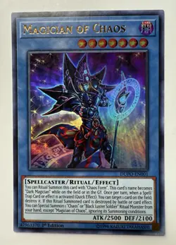 Yugioh Magician of Chaos DUPO-EN001 Ultra Rare 1st Ed - Image 1