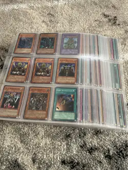 Yugioh Vintage 90s Cards Binder Collection (over 300 Cards) Huge Lot - Image 1
