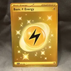 GOLD Lightning Energy 257/198 Pokemon Card Scarlet & Violet Base Set Holo NM - Image 1
