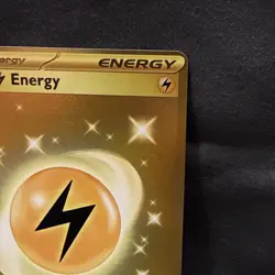 GOLD Lightning Energy 257/198 Pokemon Card Scarlet & Violet Base Set Holo NM - Image 3