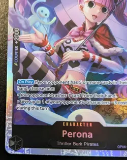 Perona OP06-093 SR Foil Super Rare Wings Of The Captain One Piece Card Game - Image 4